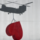 A wall mural painted on the wall of U.S. embassy in Kabul on July 30, 2021.